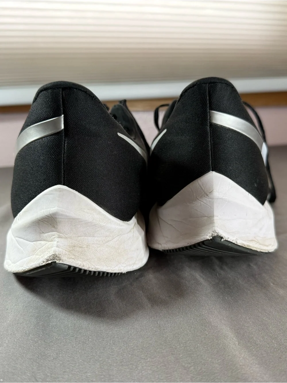 Nike Black & White Zoom Running Shoes